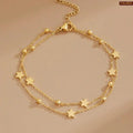 Celestial Double Layer Star Gold Plated Bracelet