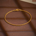 Minimal Gold Plated Box Chain Bracelet For Women
