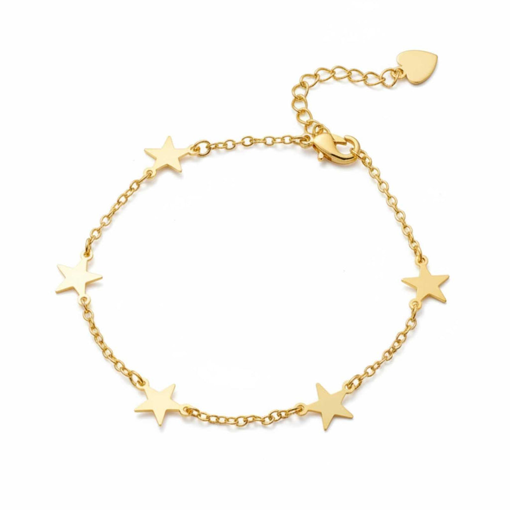 Starlight Chain Gold Plated Bracelet For Women