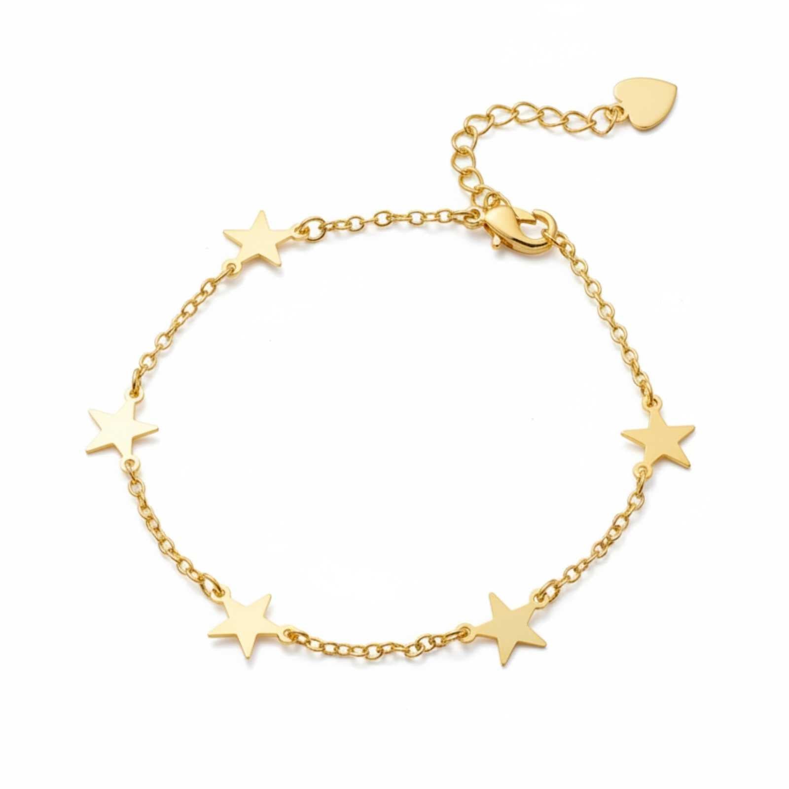 Starlight Chain Gold Plated Bracelet For Women