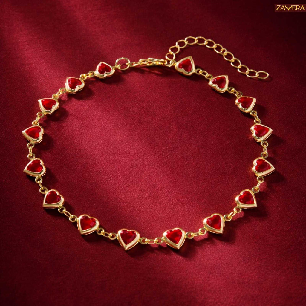 Love Stone Gold Plated Bracelet For Women