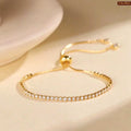 Minimal Tennis Gold Plated Bracelet For Women