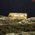 Zavera Gold Plated Interlock Twist Crystal Adjustable Men's  Ring