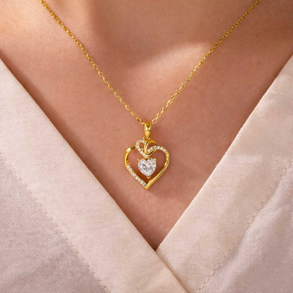 Zavera Gold Plated thunder Pendant Necklace for Women