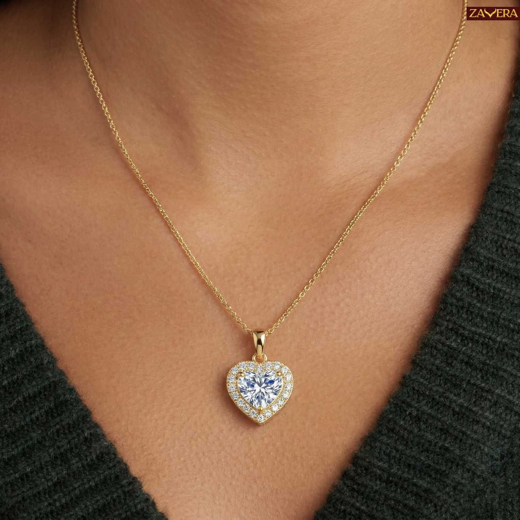 Zavera Gold Plated Star Pendant Necklace for Women