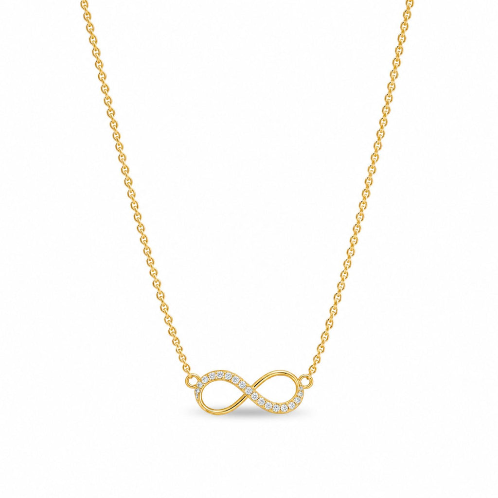 Zavera Gold Plated Eternal Infinity Pendant For Women