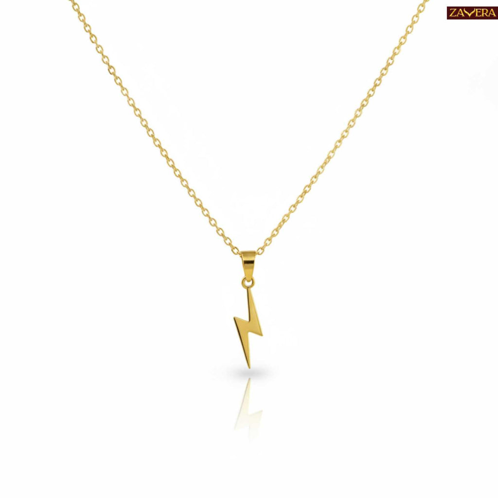 Zavera Gold Plated Crystal Heart Pendant Necklace for Women