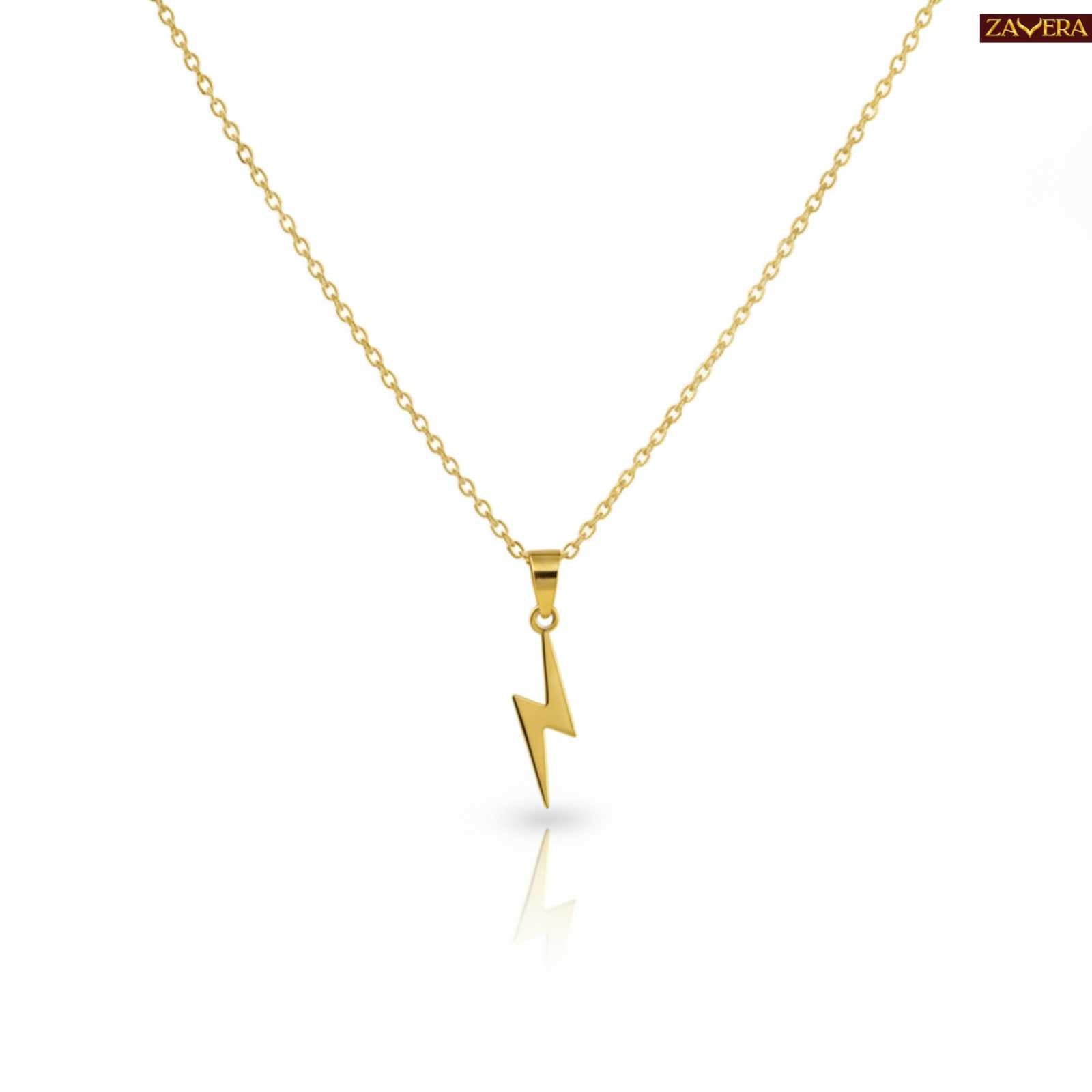 Zavera Gold Plated Crystal Heart Pendant Necklace for Women
