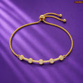 Zavera Premium Gold Plated American Diamond Bracelet for Women