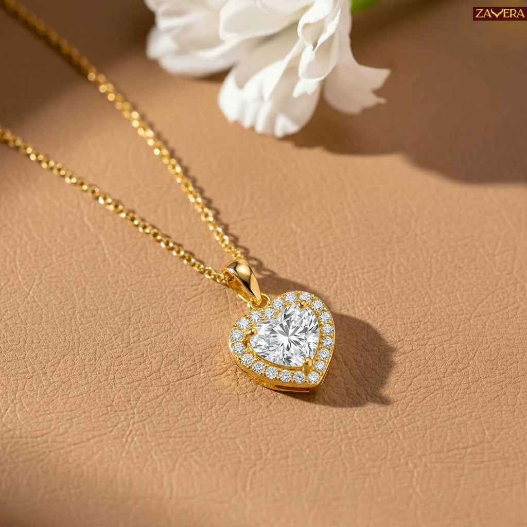 Zavera Gold Plated Star Pendant Necklace for Women