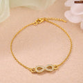 Love Infinity Gold Plated Bracelet For Women