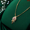 Zavera Ethnic Ruby Charm Gold Plated Mangalsutra