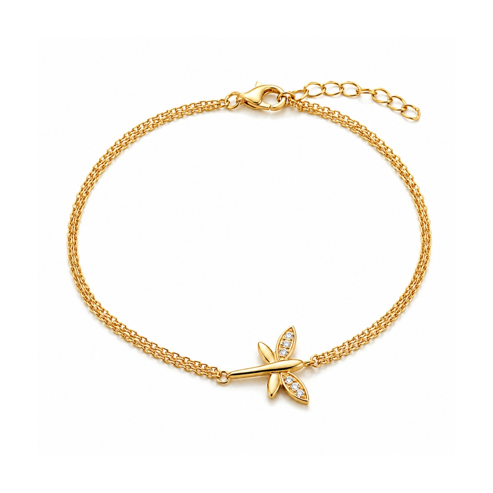 Zavera Gold Plated Butterfly Bracelet for Women