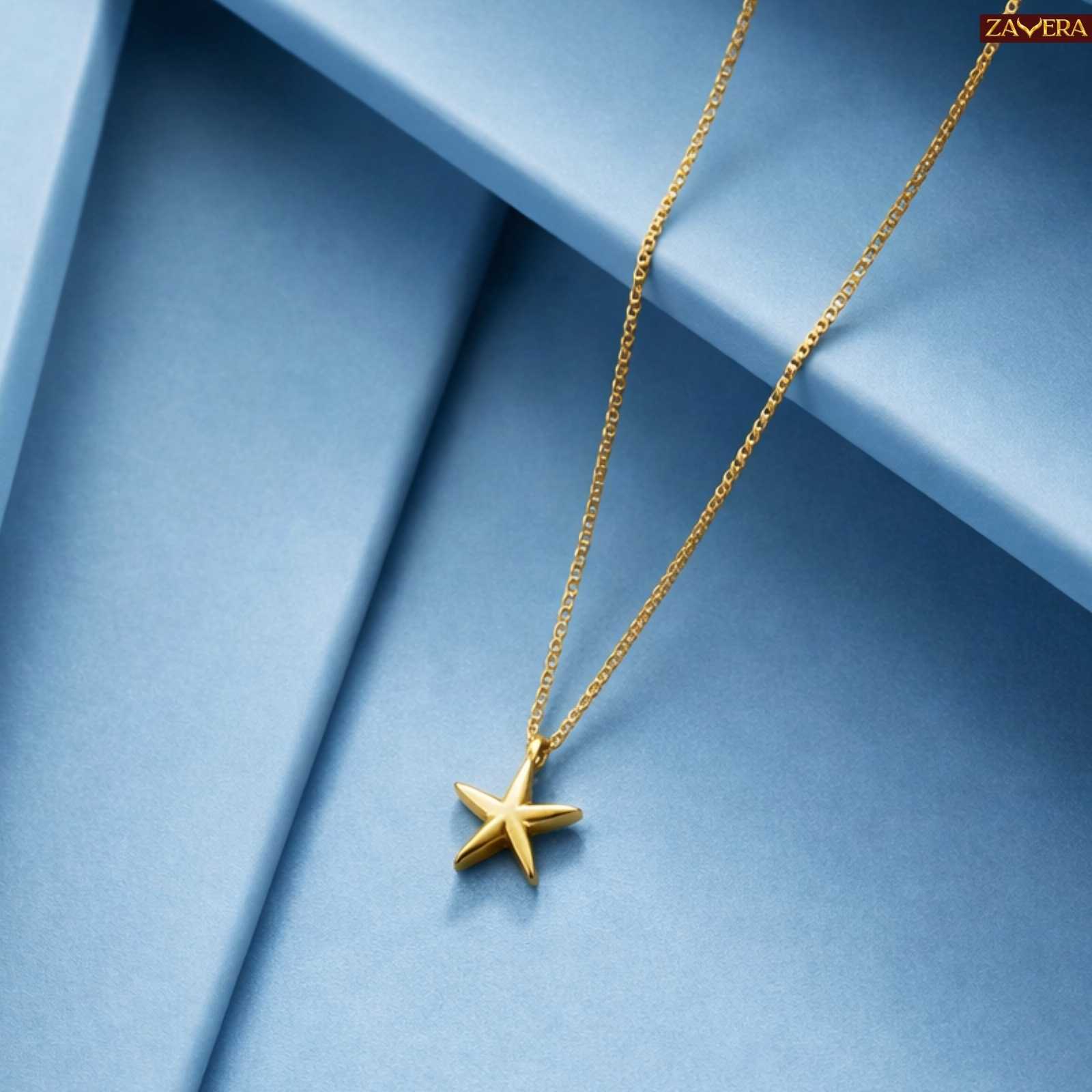 Minimal Starfish Gold Plated Pendant for Women