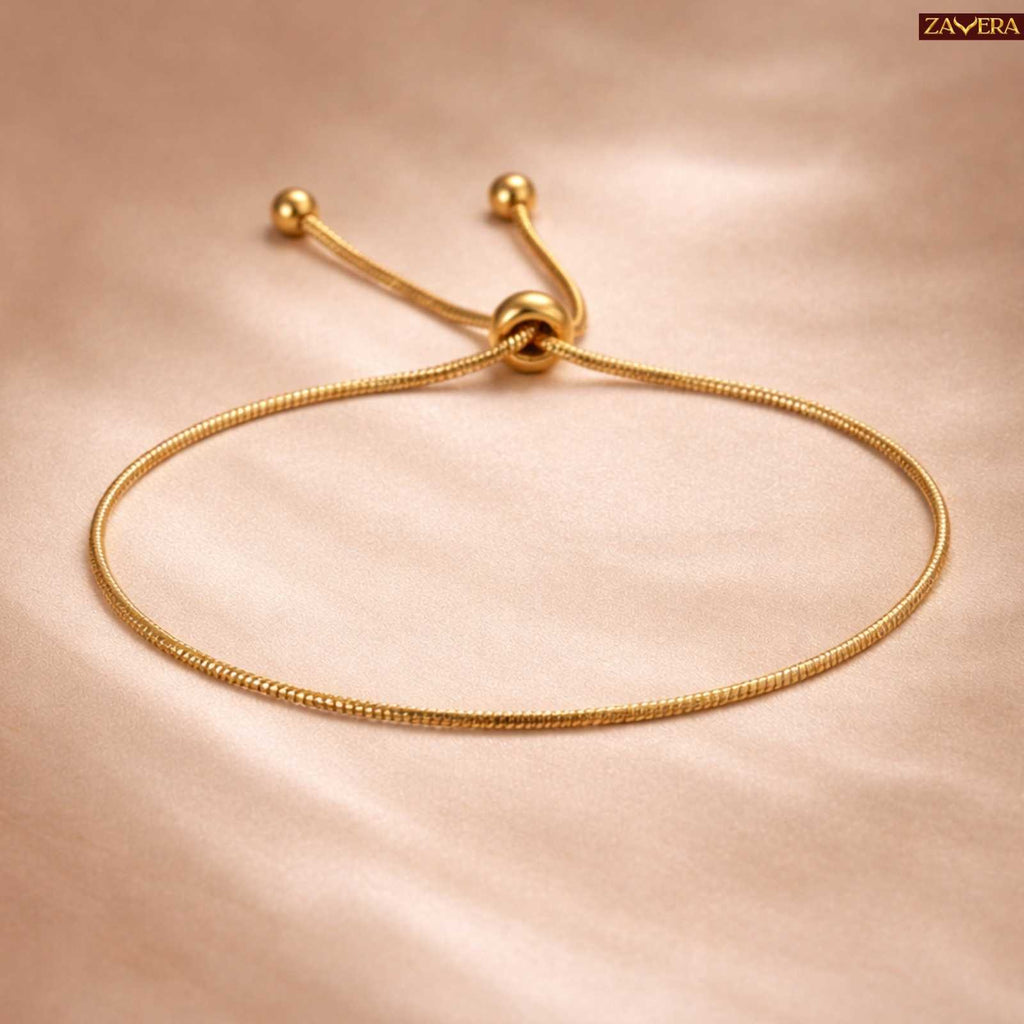 Minimal Love Knot Gold Plated Bracelet
