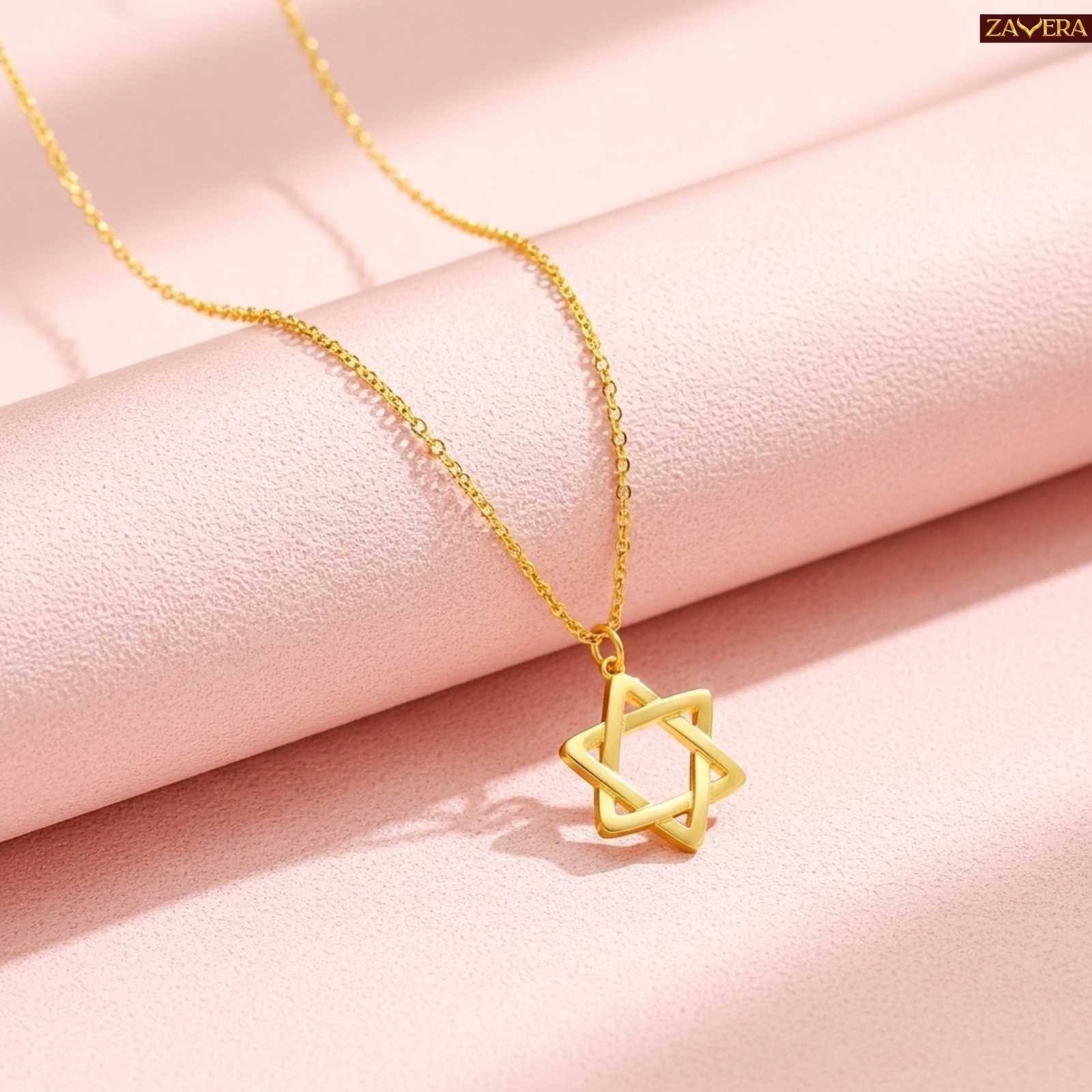Loop Star Gold Plated Pendant for Women