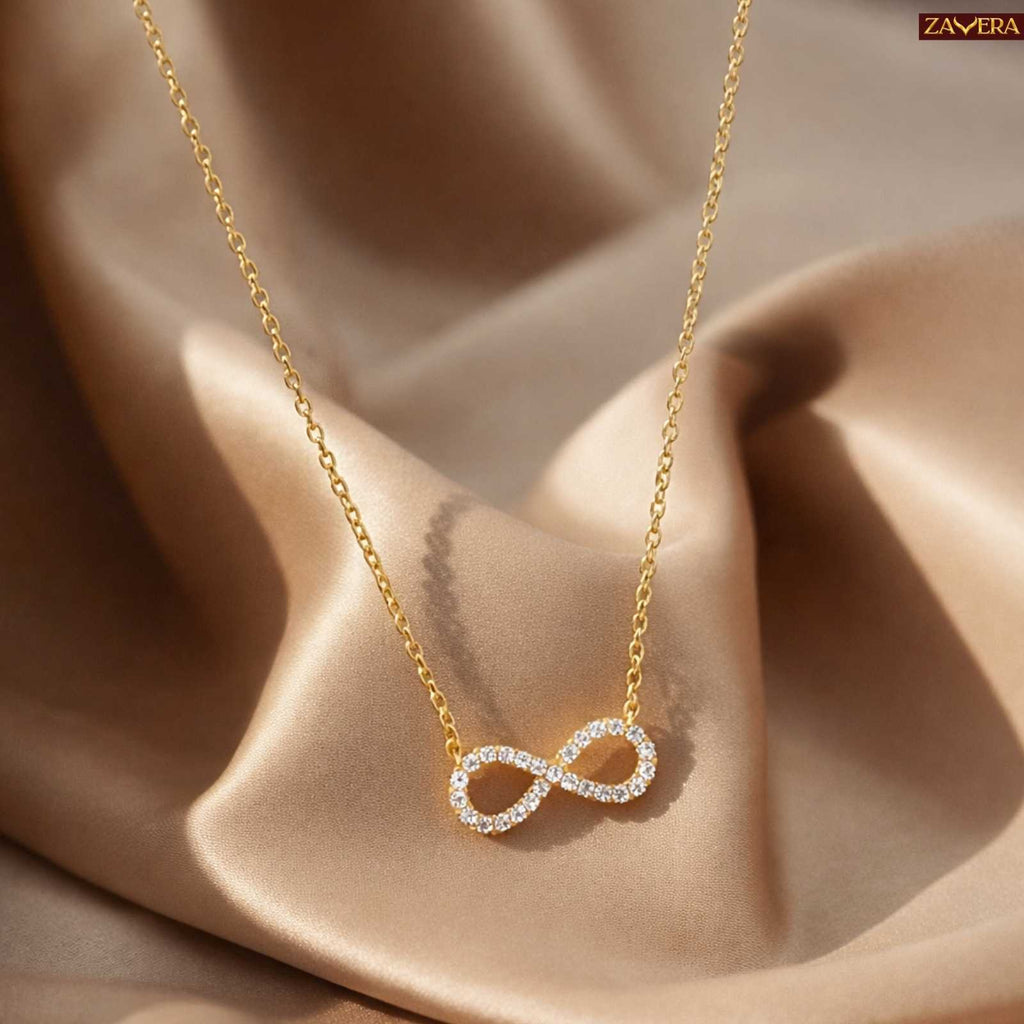 Infinity Love Gold Plated Pendant For Women