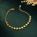 Star Chain Gold Plated Bracelet For Women
