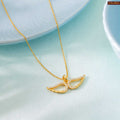 Angel Wings Gold Plated Pendant For Women