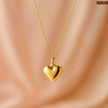 Minimal Gold Plated Heart Pendant for Women