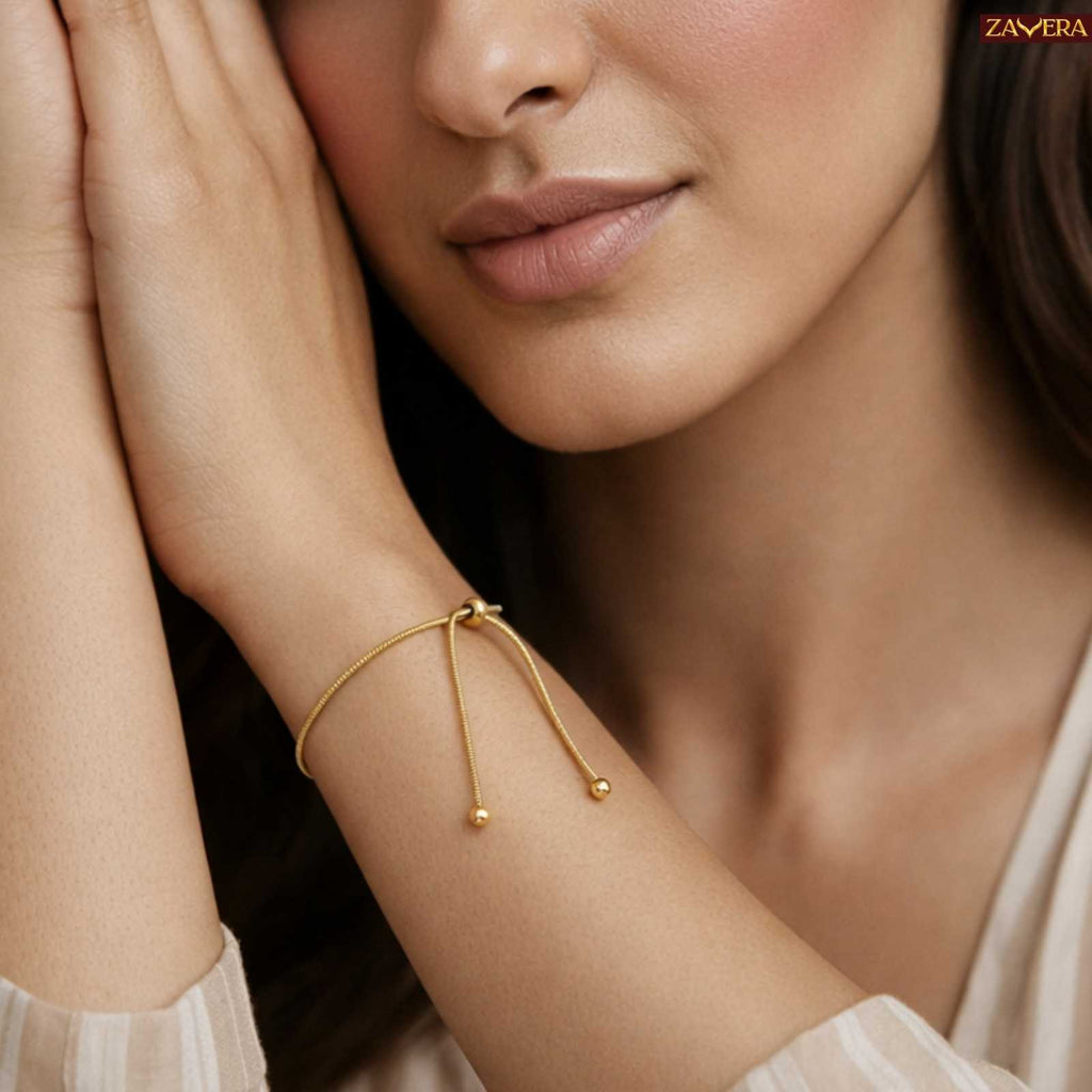 Minimal Love Knot Gold Plated Bracelet
