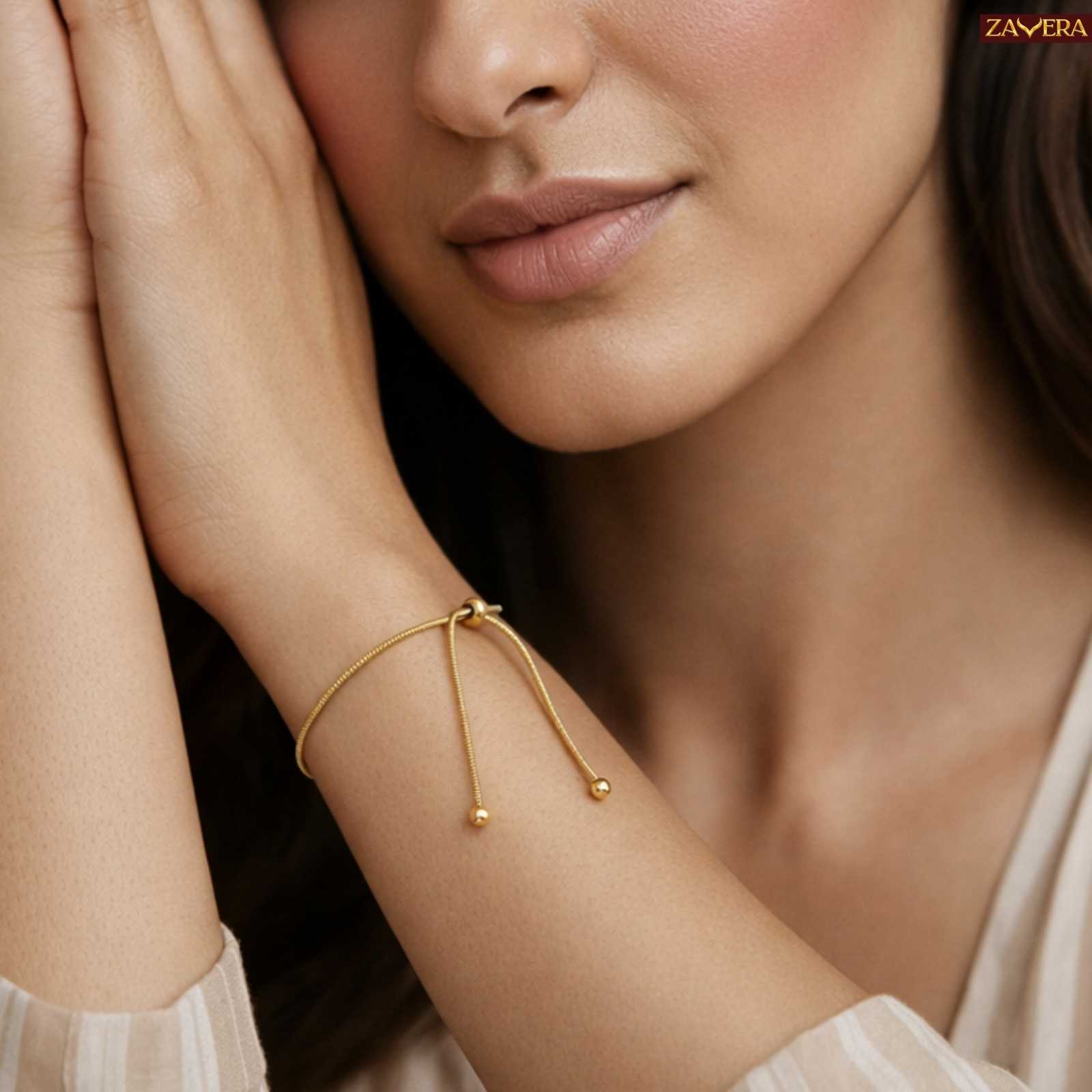 Minimal Love Knot Gold Plated Bracelet