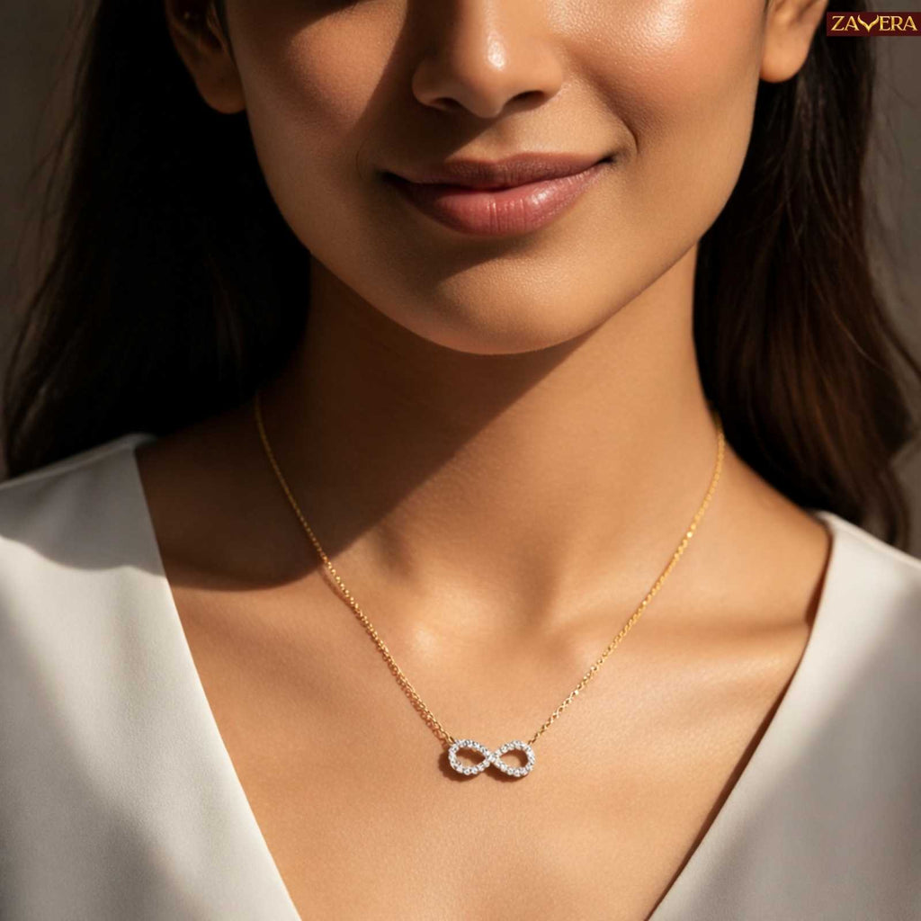 Infinity Love Gold Plated Pendant For Women