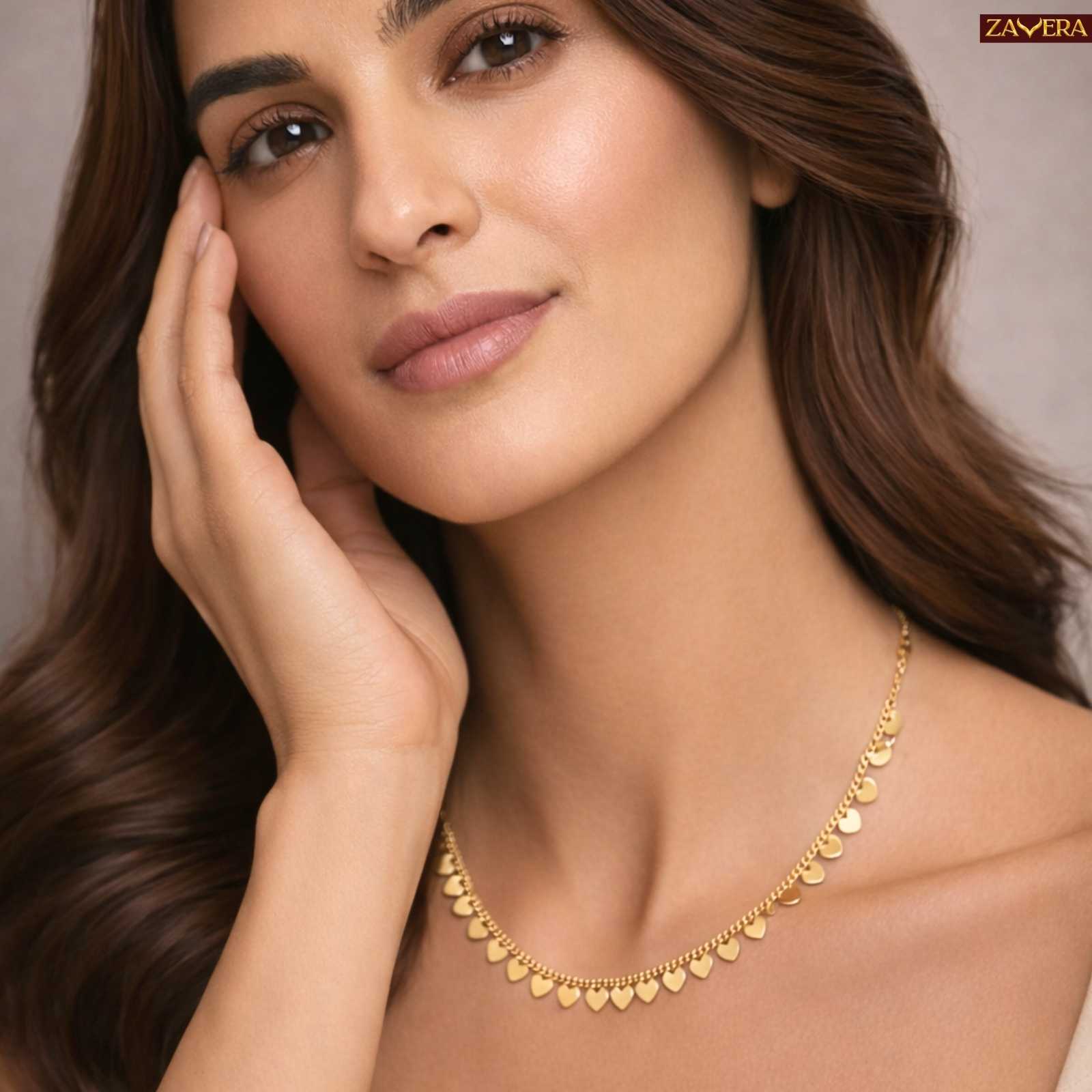 Minimalist Sequined Cute Star Gold Plated Necklace