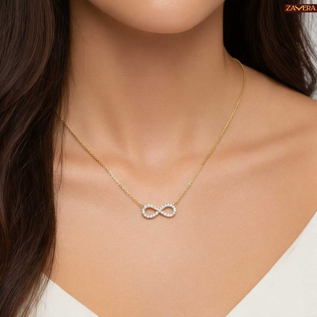 Infinity Love Gold Plated Pendant For Women