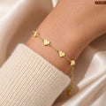 Minimalist Heart Gold Plated Bracelet For Women