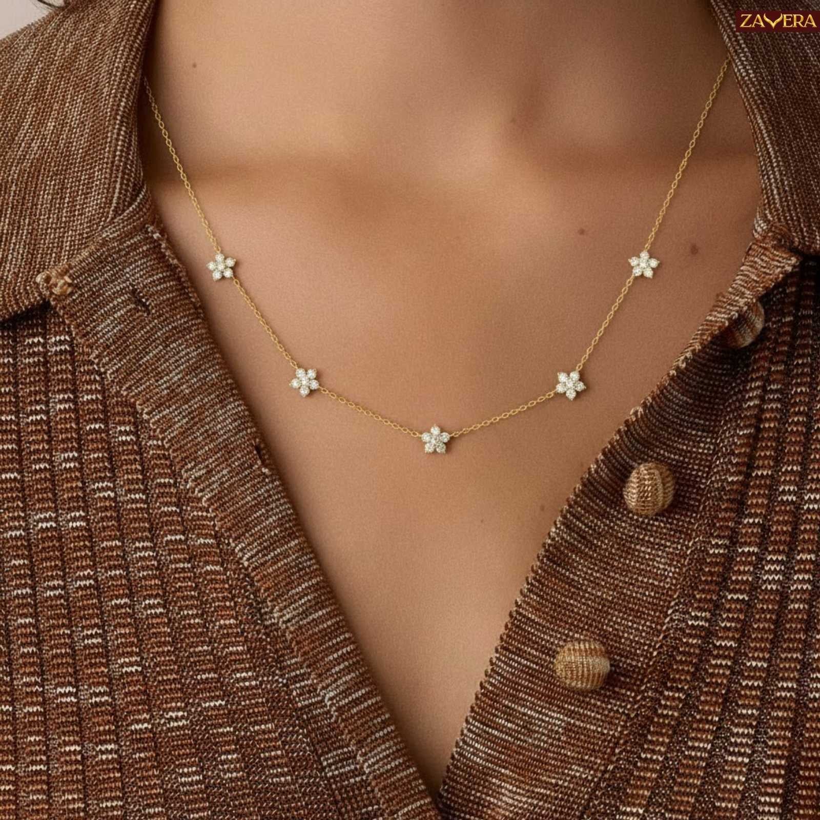 Minimal Celestial Charm Gold Plated Necklace For Women
