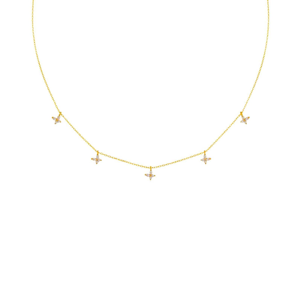 Twinkle Butterfly Gold Plated Necklace For Women