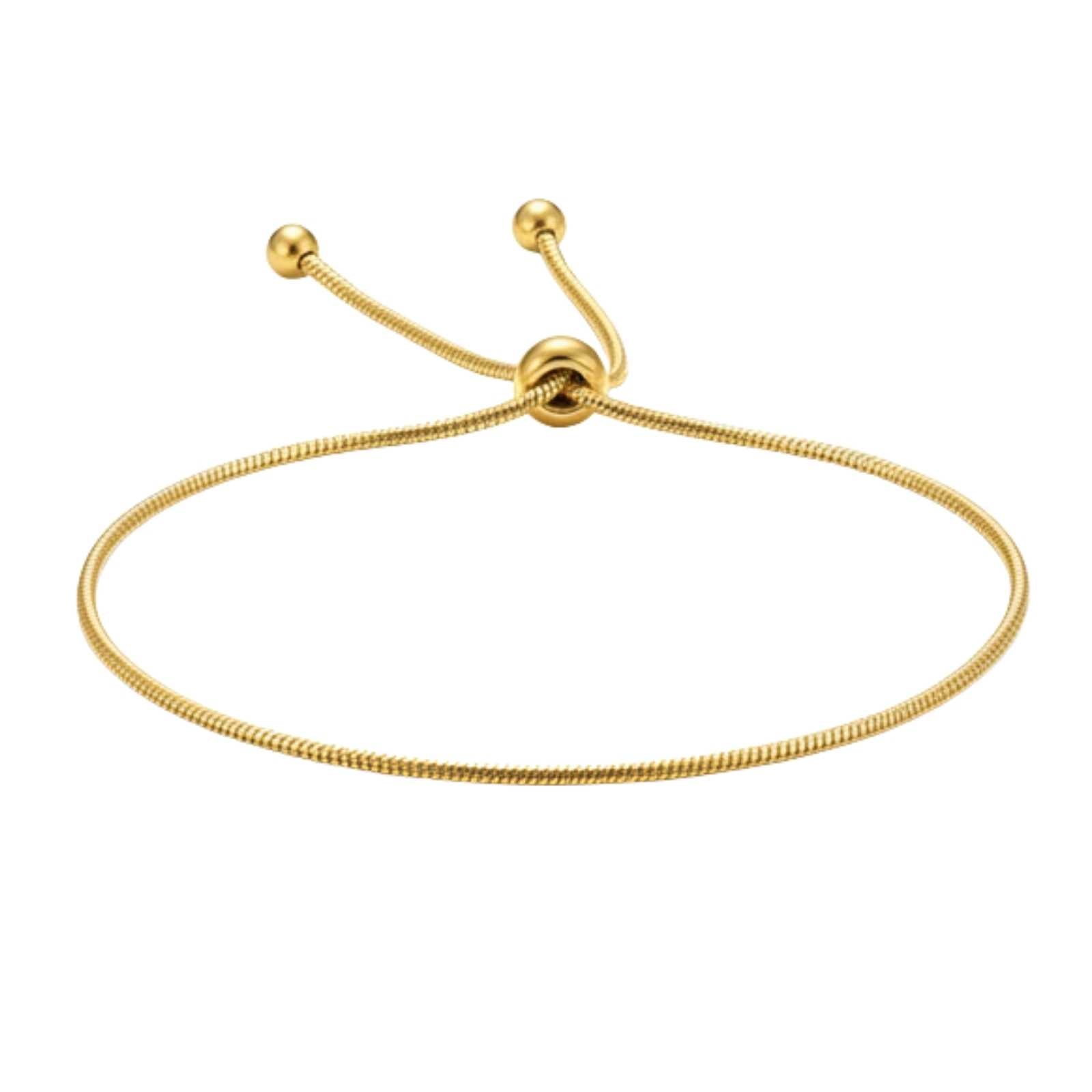 Minimal Love Knot Gold Plated Bracelet