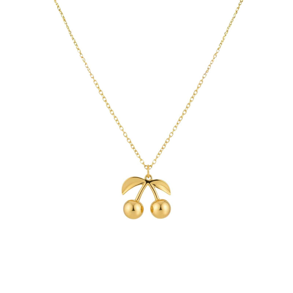 Sweet Cherry Gold Plated Pendant For Women