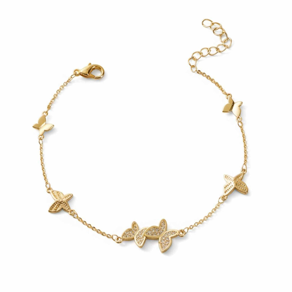 Butterfly Decorative Gold Plated Bracelet