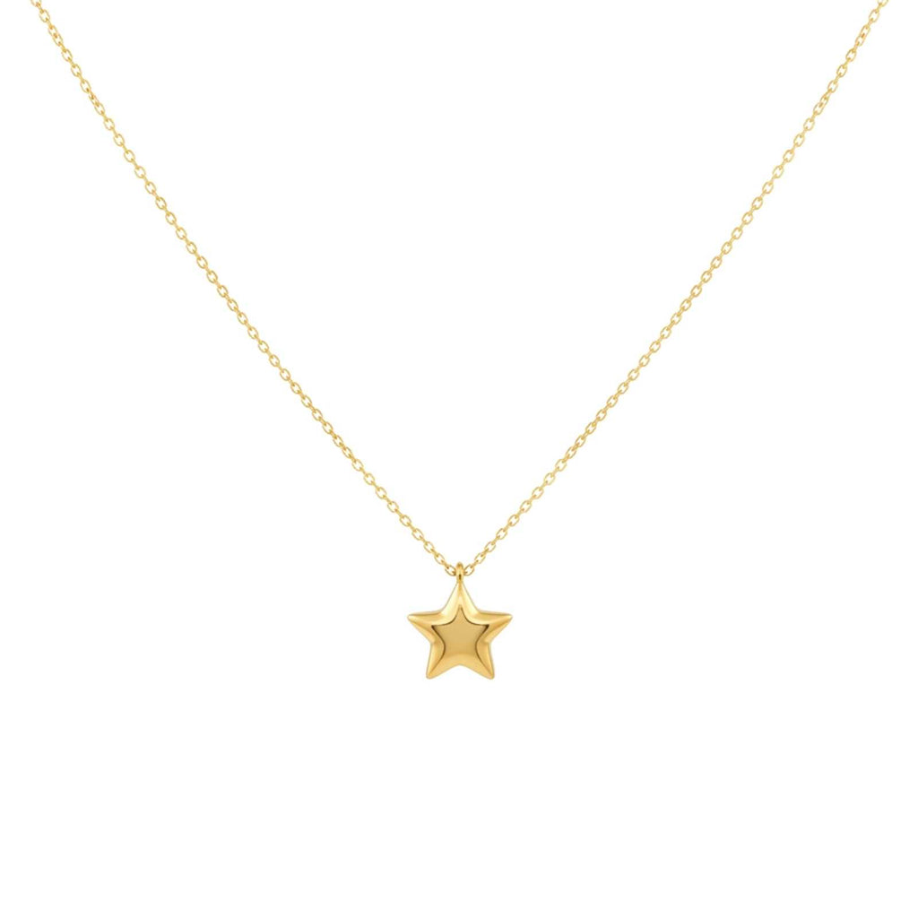 Minimal Star Gold Plated Pendant for Women