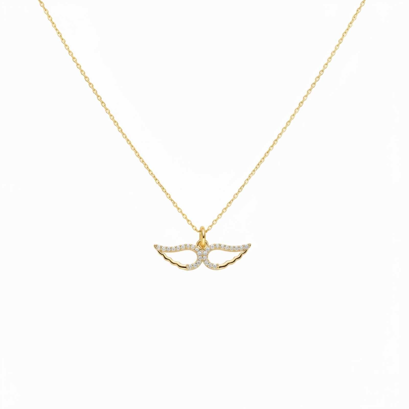 Angel Wings Gold Plated Pendant For Women