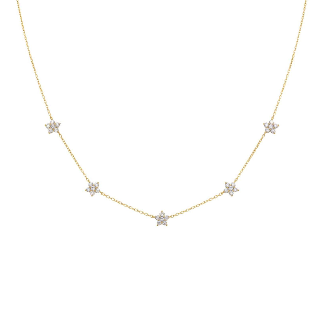 Minimal Celestial Charm Gold Plated Necklace For Women