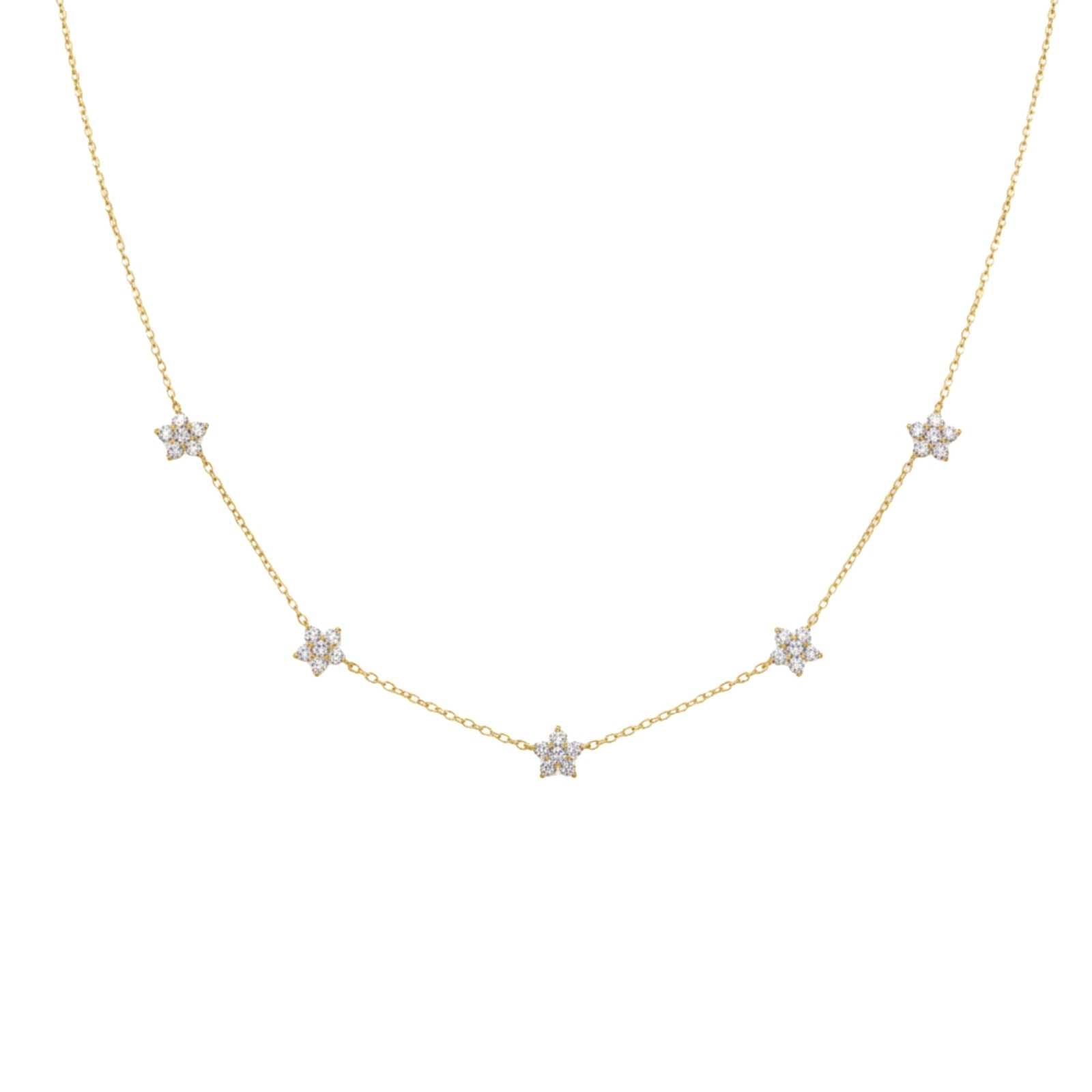 Minimal Celestial Charm Gold Plated Necklace For Women