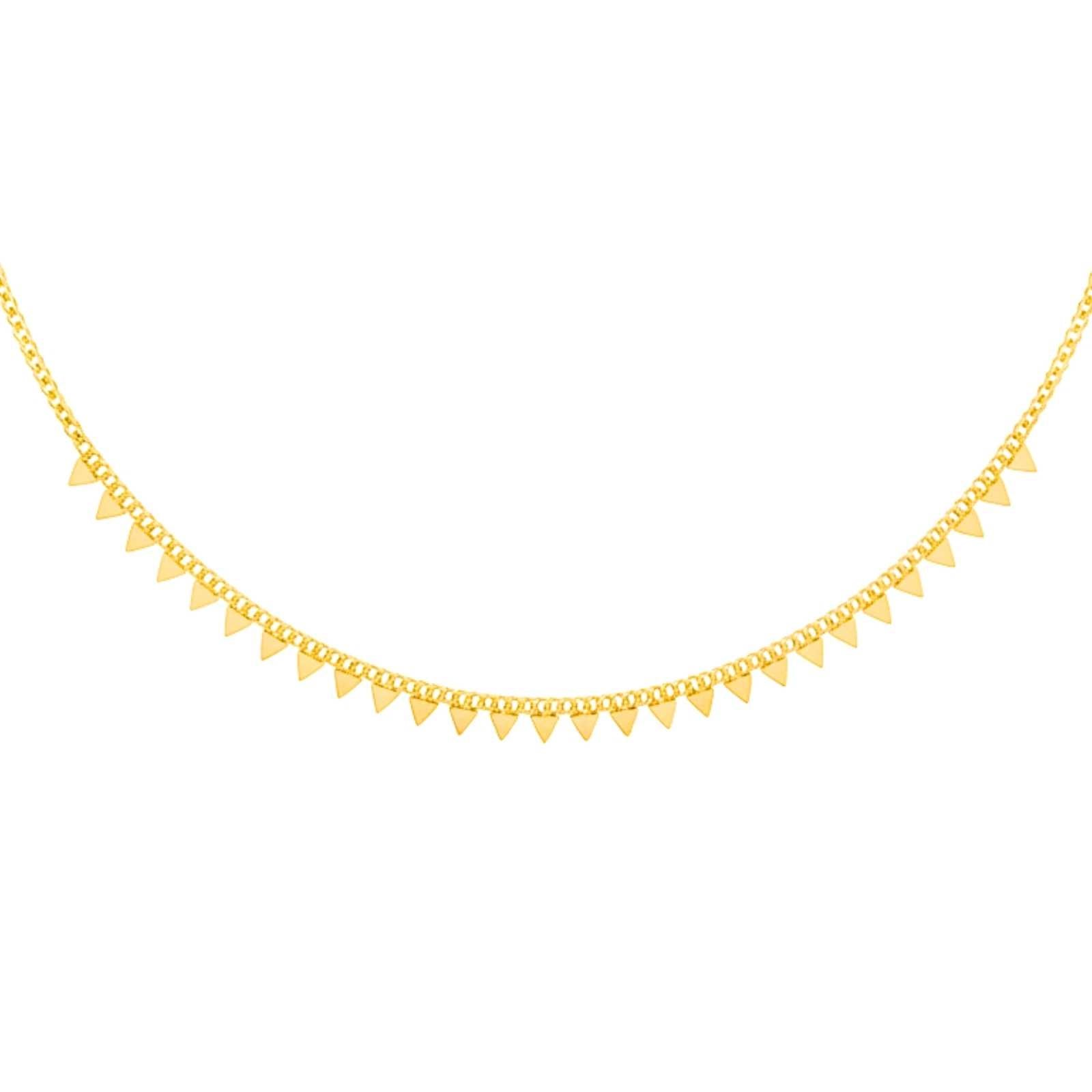 Minimalist Triangle Gold Plated Necklace For Women