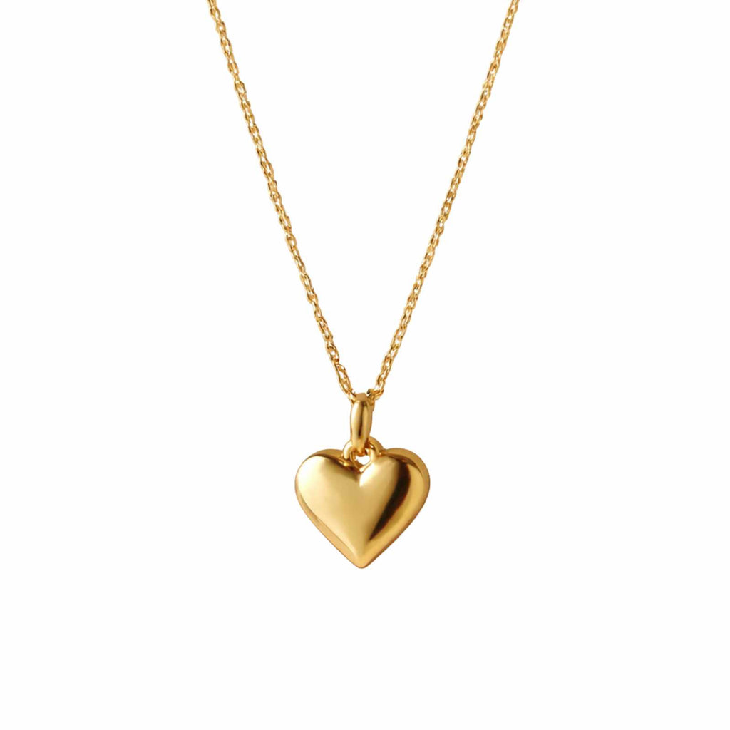 Minimal Gold Plated Heart Pendant for Women
