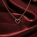 Minimal Heart Gold Plated Pendant For Women